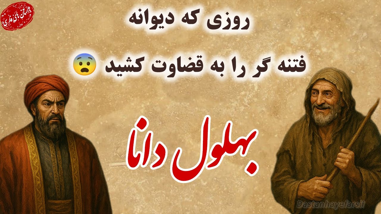 بهلول دانا : داستان بهلول دانا و فتنه زکریا 📖 عاقل ترین دیوانه چه کرد!😨/ داستان های فارسی #قصص#story