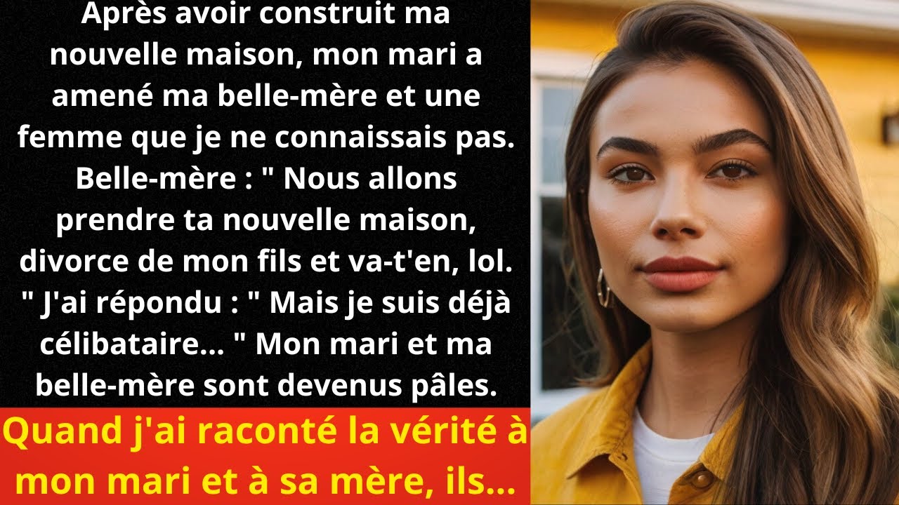 Après avoir construit ma nouvelle maison, mon mari a amené ma belle mère et une femme que je ne....