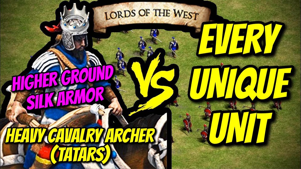 HEAVY CAVALRY ARCHER (Tatars) (Higher ground) vs EVERY UNIQUE UNIT | AoE II: Definitive Edition