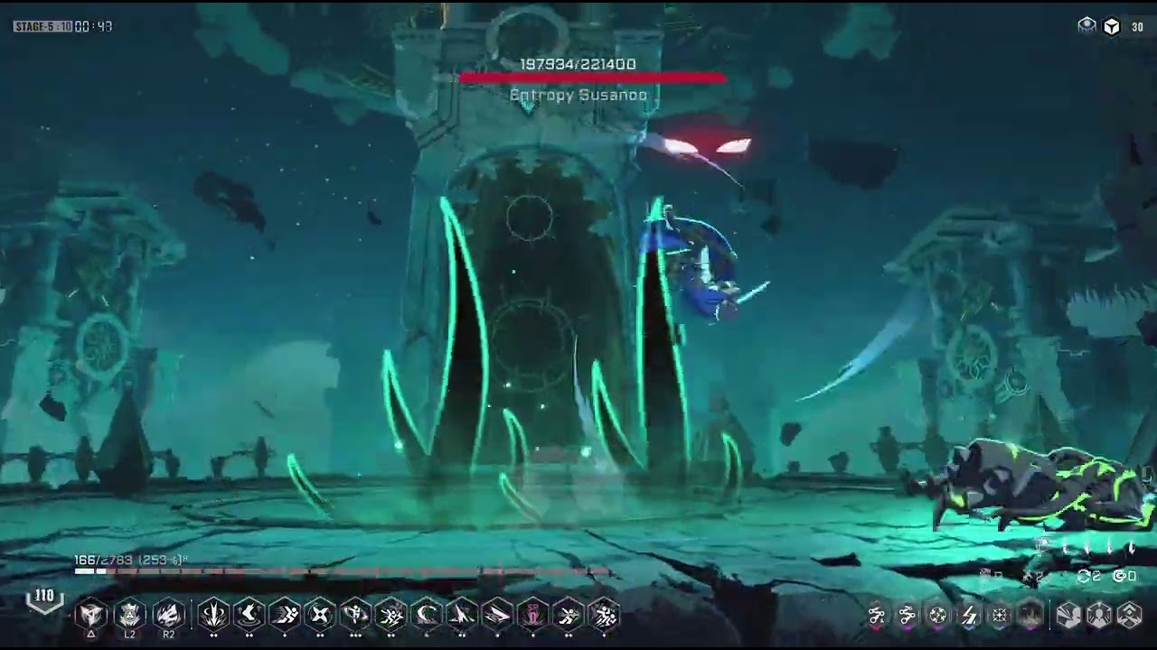 BlazBlue Entropy Effect X: Hibiki vs Susano'o - Depth Level 30