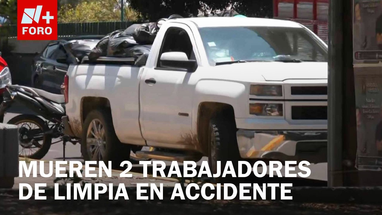 Trabajadores de limpia mueren al golpear estructura de un puente en Naucalpan, Edomex