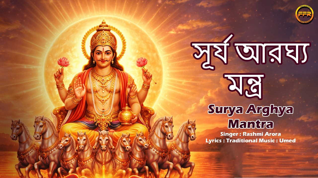 Surya Arghya Mantra | সূর্য আরঘ্য মন্ত্র | Daily Surya Devotional Chant for Positive Energy