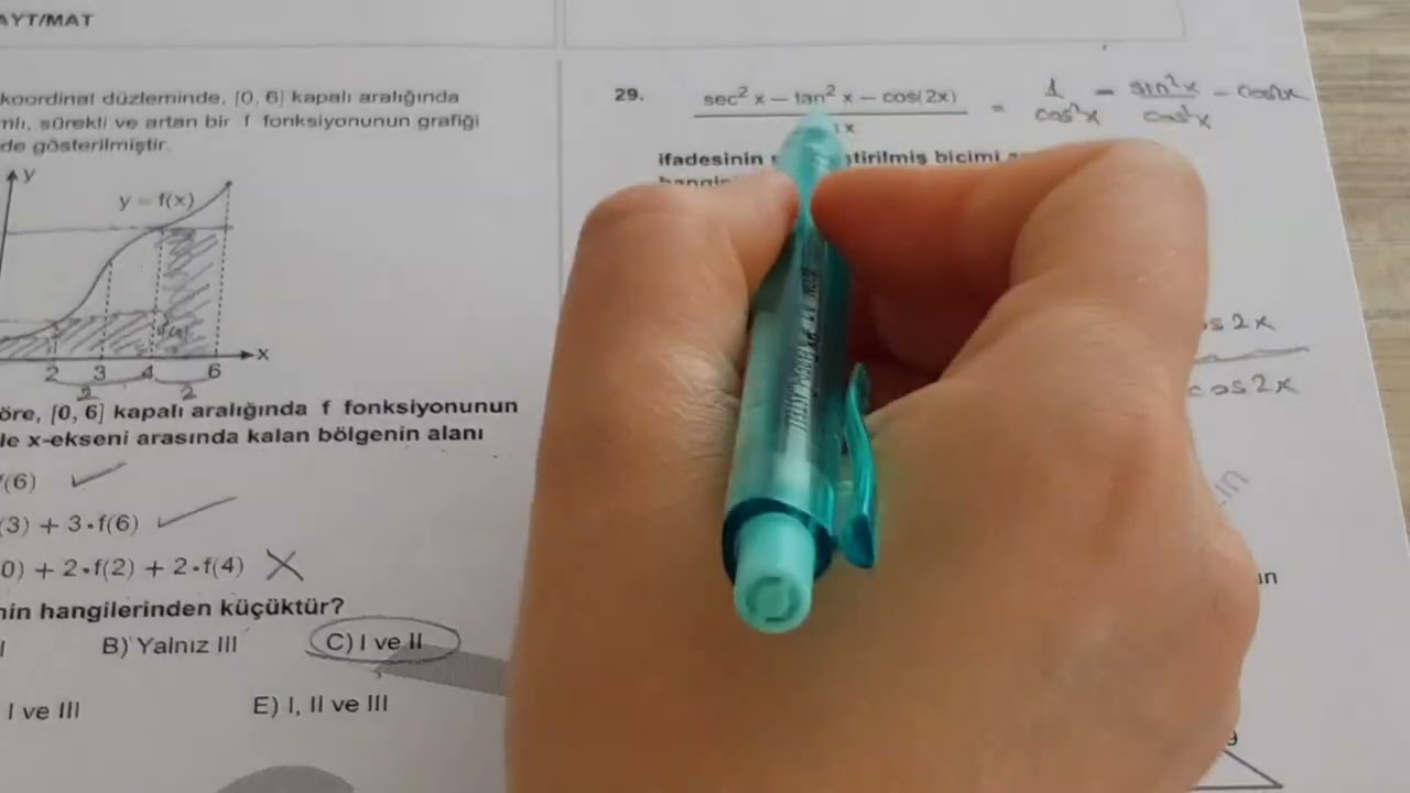2022 AYT Matematik Soruları 27-28-29-30 Çözümleri