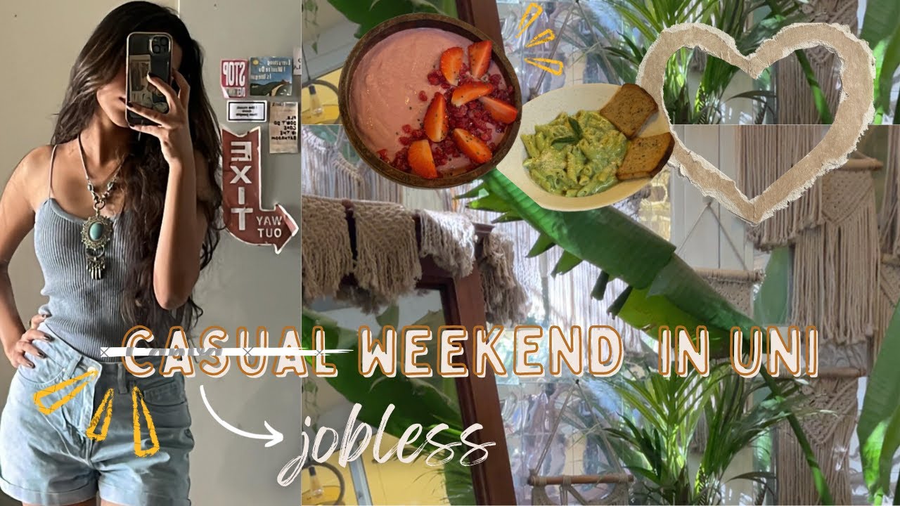 spend the weekend with me in uni🫶🌳 || ft. trips to the city, getting no work done, hauls🧯😭
