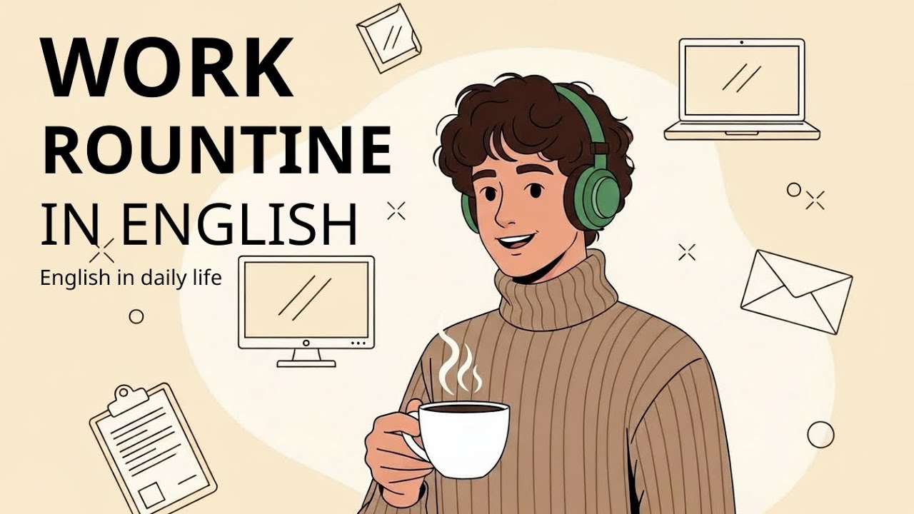 How to Talk About DAILY WORK ROUNTINE in English | English Conversation Practice
