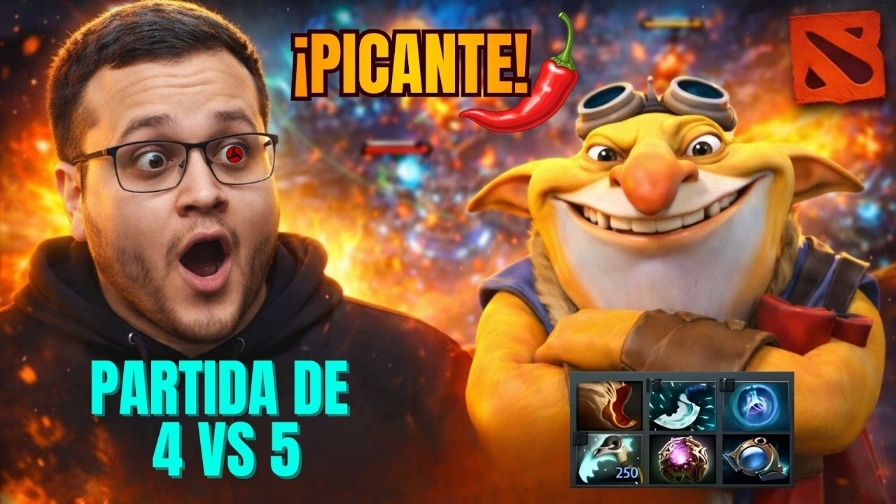 TECHISOR EN UN 4 VS 5 ¡PICANTE PARTIDA! + BAJE DE PEPA | DOTA 2
