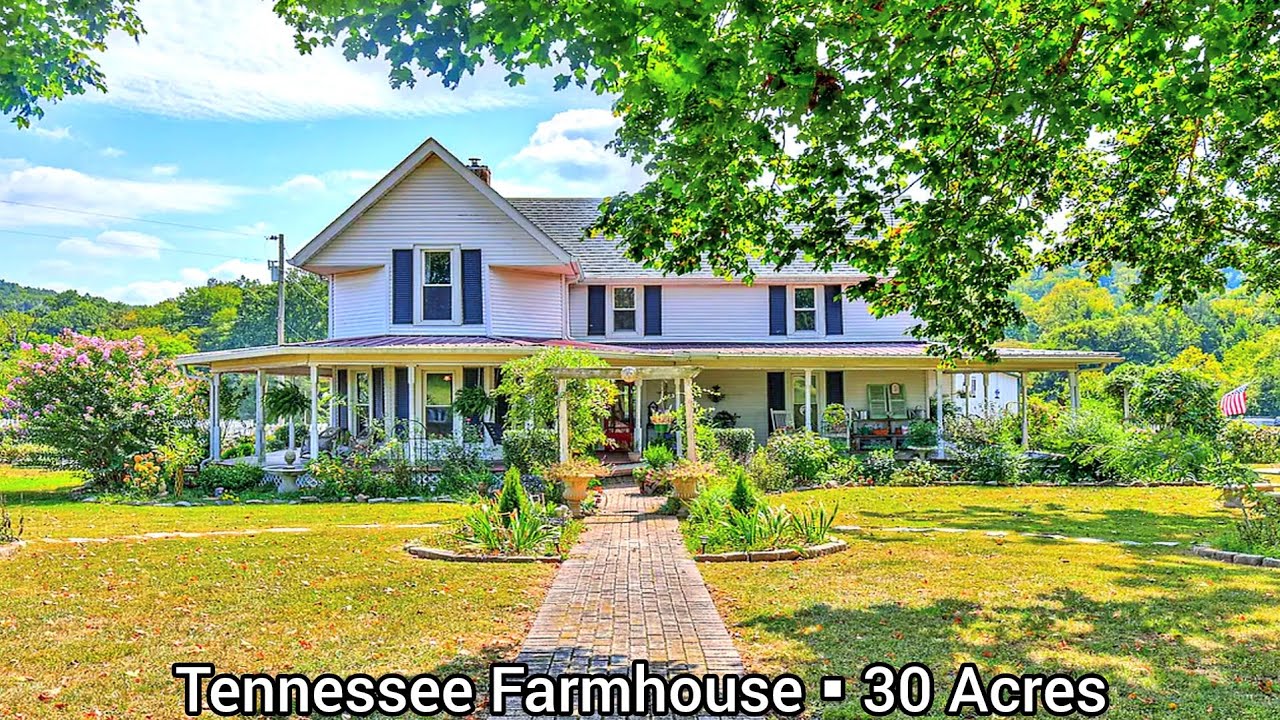 Tennessee Farmhouses For Sale | 30 Acres | Tennessee Land For Sale | Idyllic Homestead