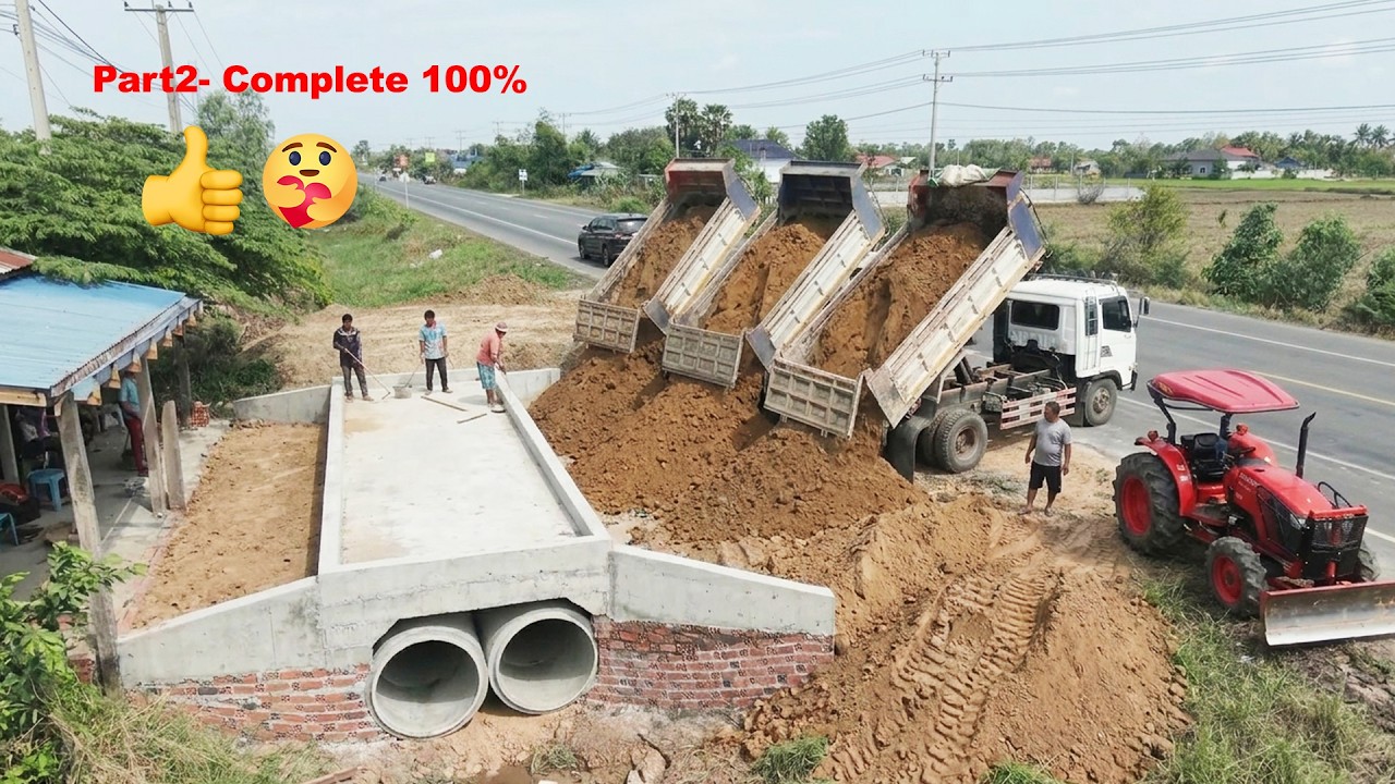 Complete 100% Technique Building Drainage FAST & CHEAP Full Videos From the First Start to The End