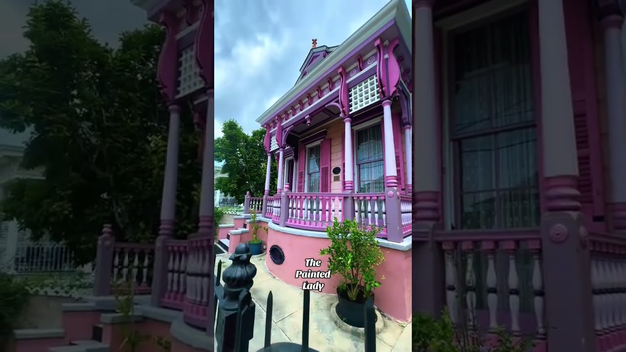 New Orleans' Painted Lady - Historic Victorian Shotgun Cottage #pink #paintedlady #historicplaces