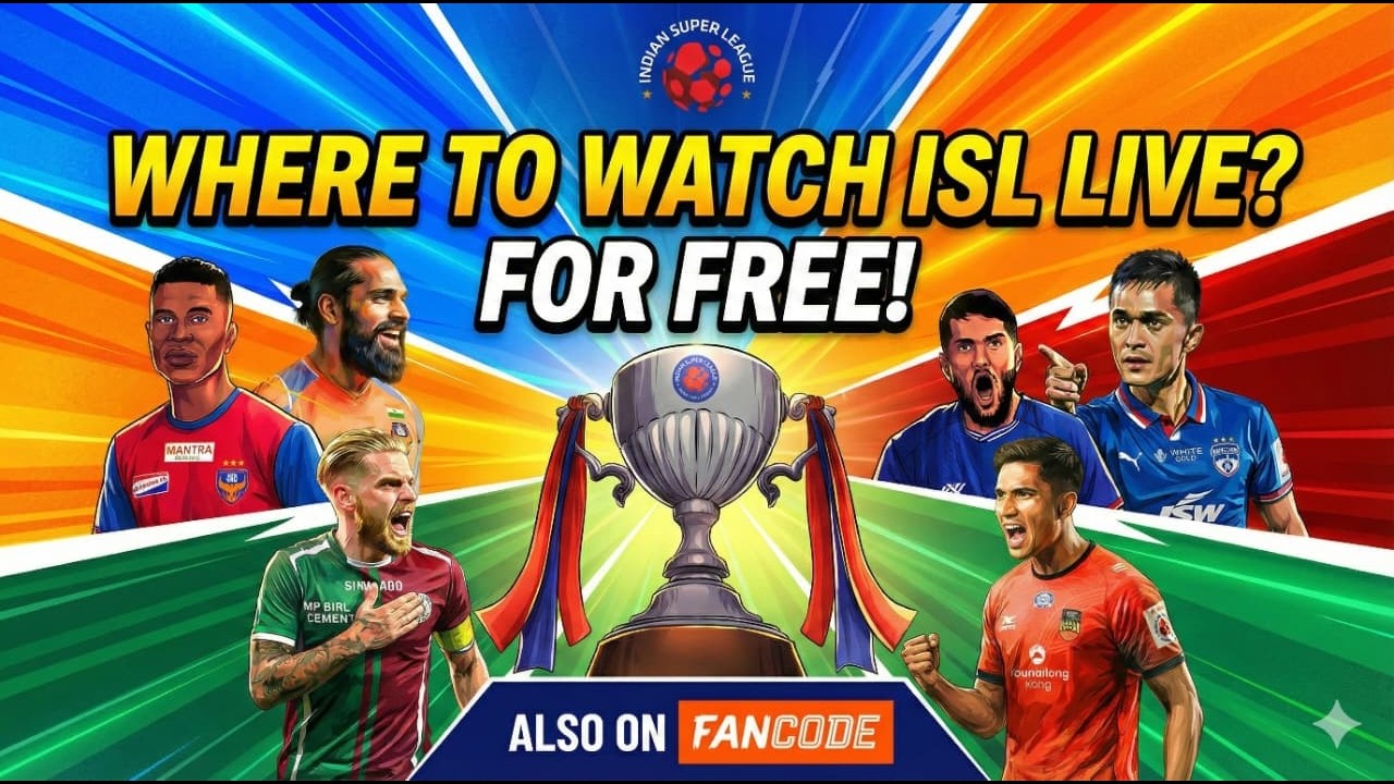 Watch ISL 2026 Live for FREE? 😱 Indian Super League Football