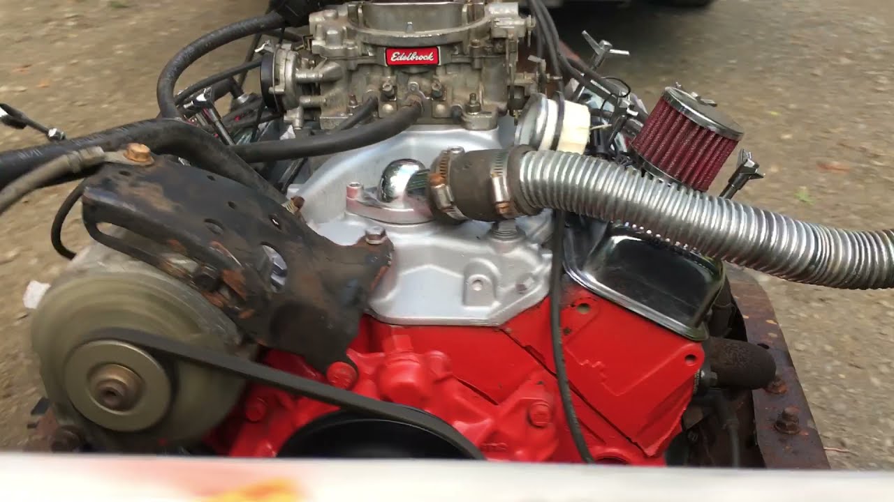 Chevy 350 SBC Engine 4 Bolt Main rebuilt .030 over 355 Test Run