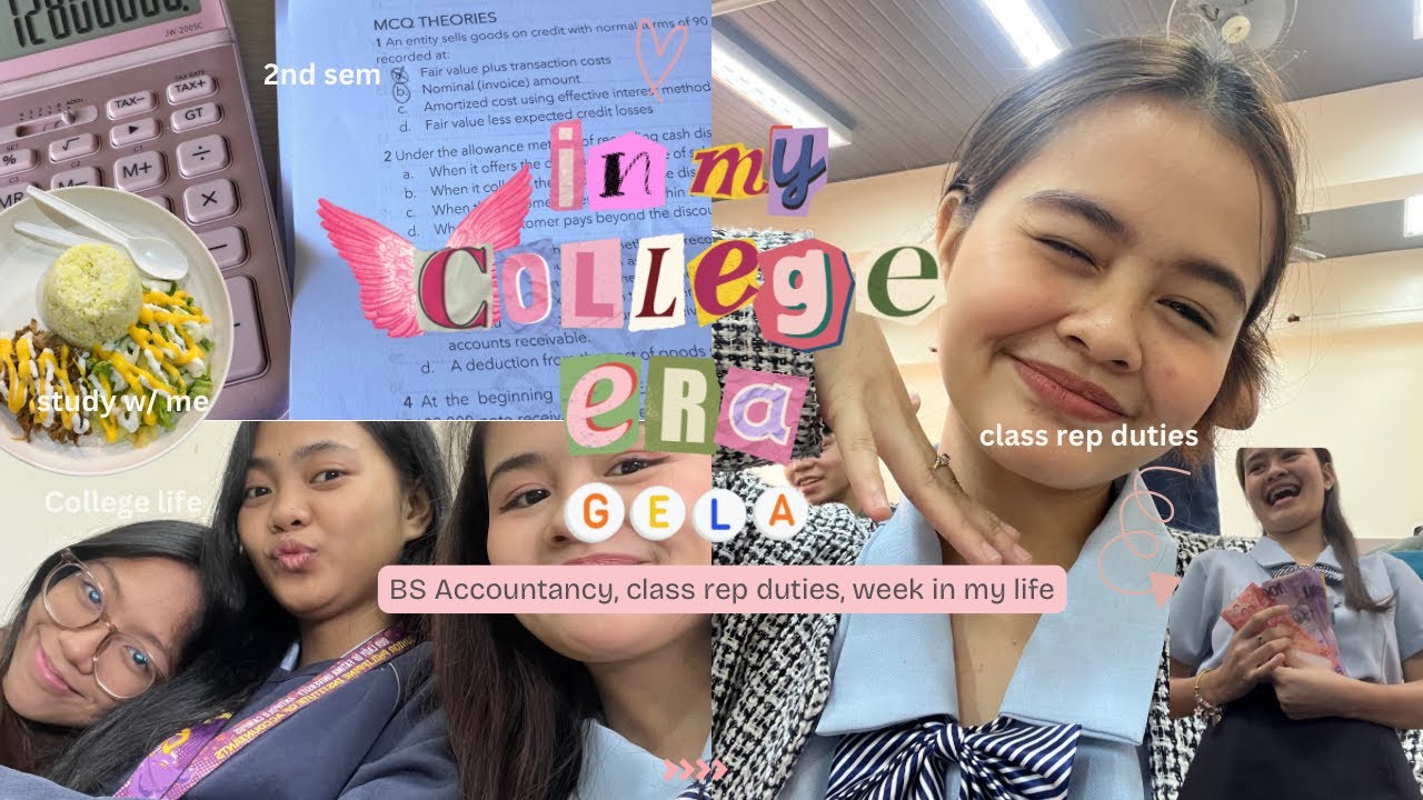 Class Rep Life + BS Accountancy 📊✨ | Realistic College Vlog | It’s Gela