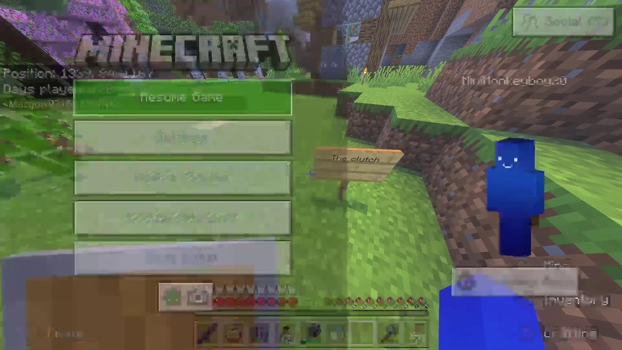 playing hardcore minecraft