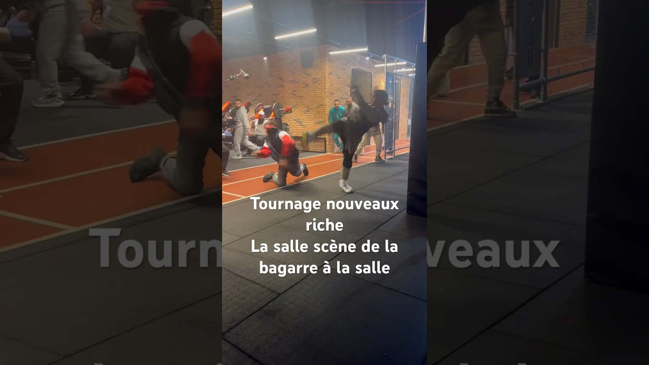 Film nouveaux riche - les coulisses du tournage - la sc&egrave;ne de la bagarre 💪🏼 #tournage #film