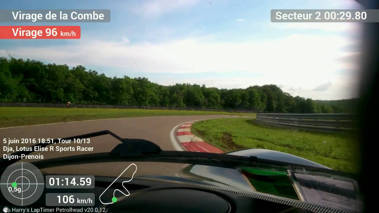 Lotus Elise 136 CV/HP versus Porsche 911 Turbo +500 CV/HP - Dijon Prenois