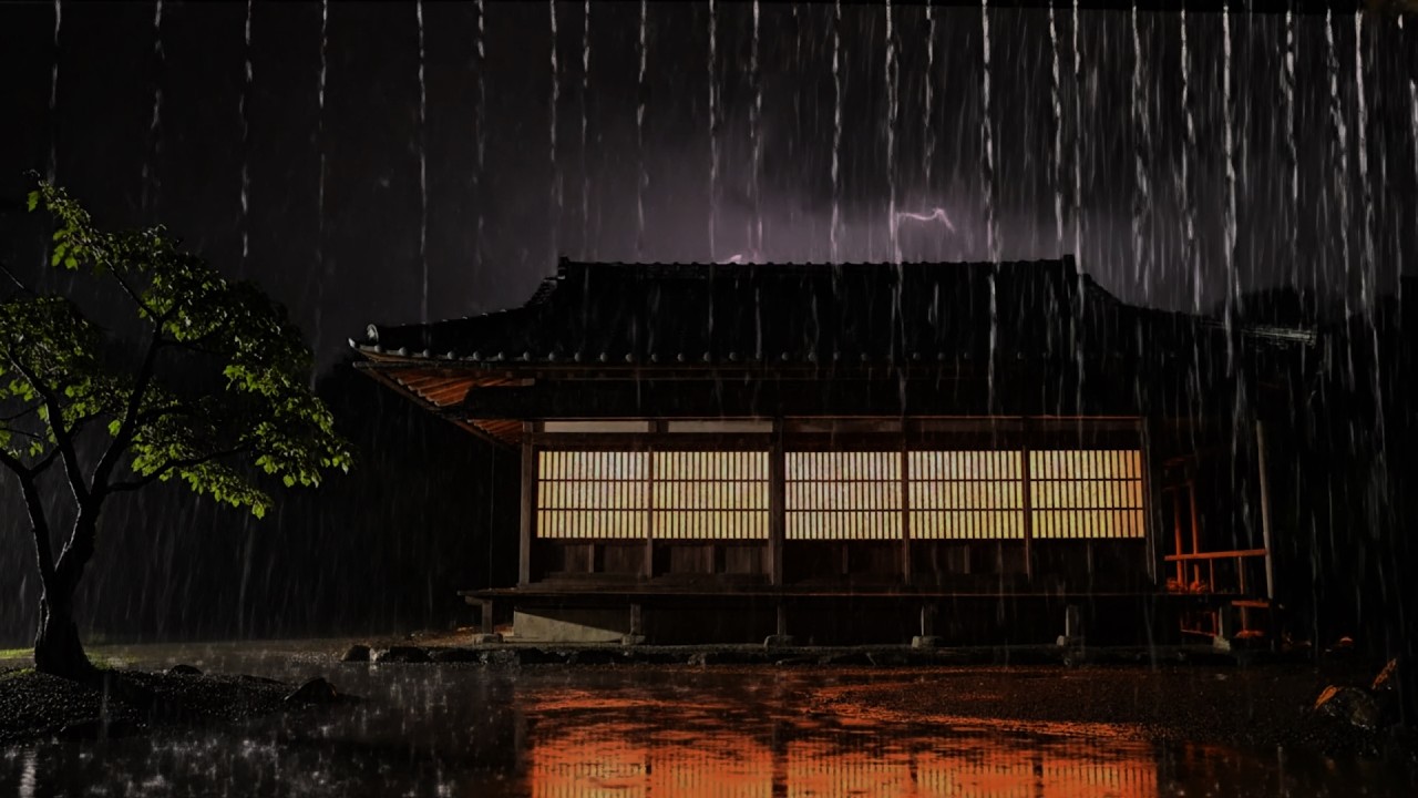 Sleep in 3 Minutes: Heavy Rain on a Tin Roof & Deep Thunder for Insomnia (1 Hour) HD