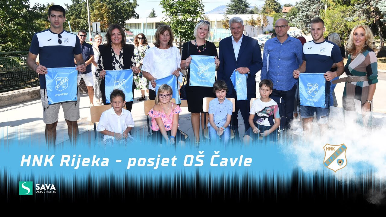 HNK Rijeka prijatelj djece - posjet OŠ Čavle (2021./2022.)