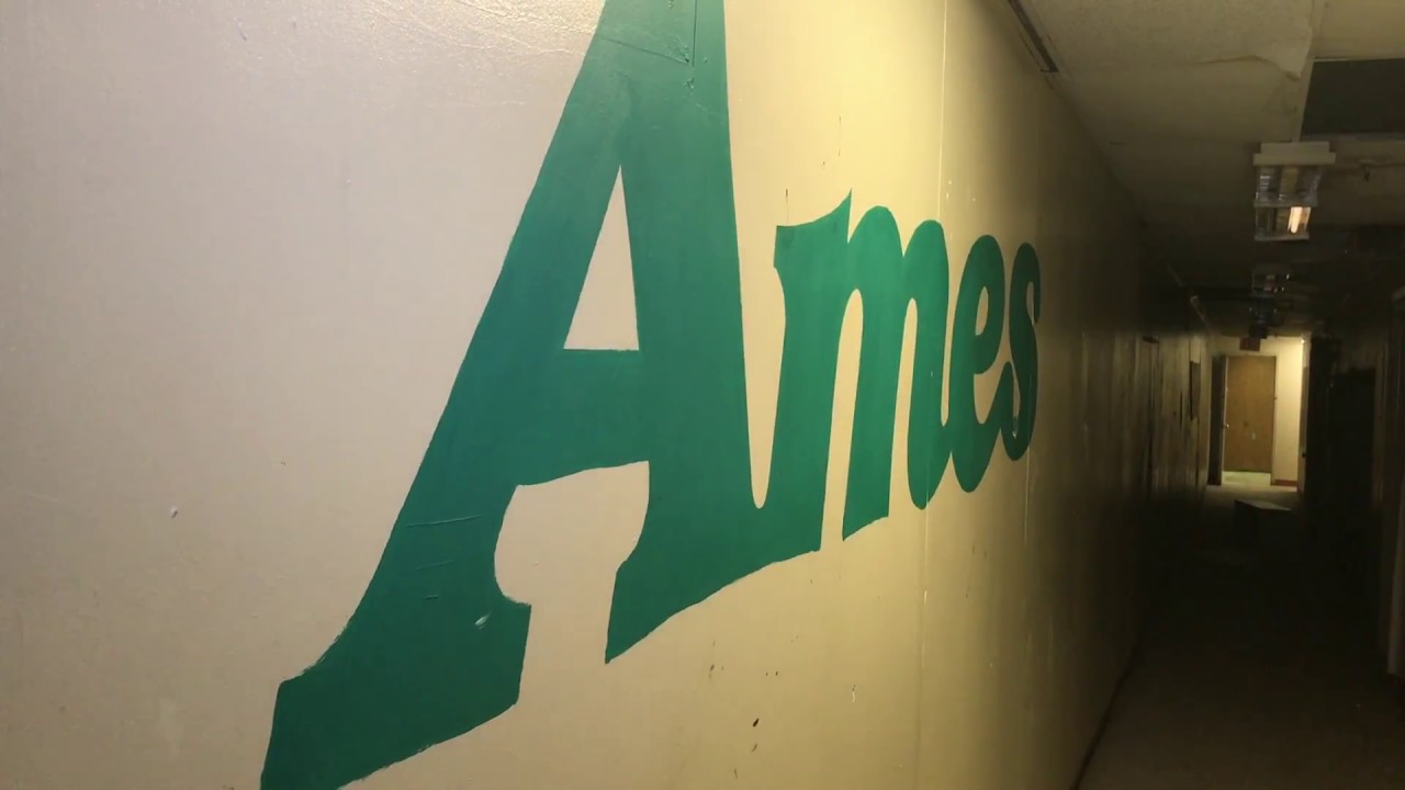 ABANDONED FORMER AMES WITH POWER (VERY CREEPY)