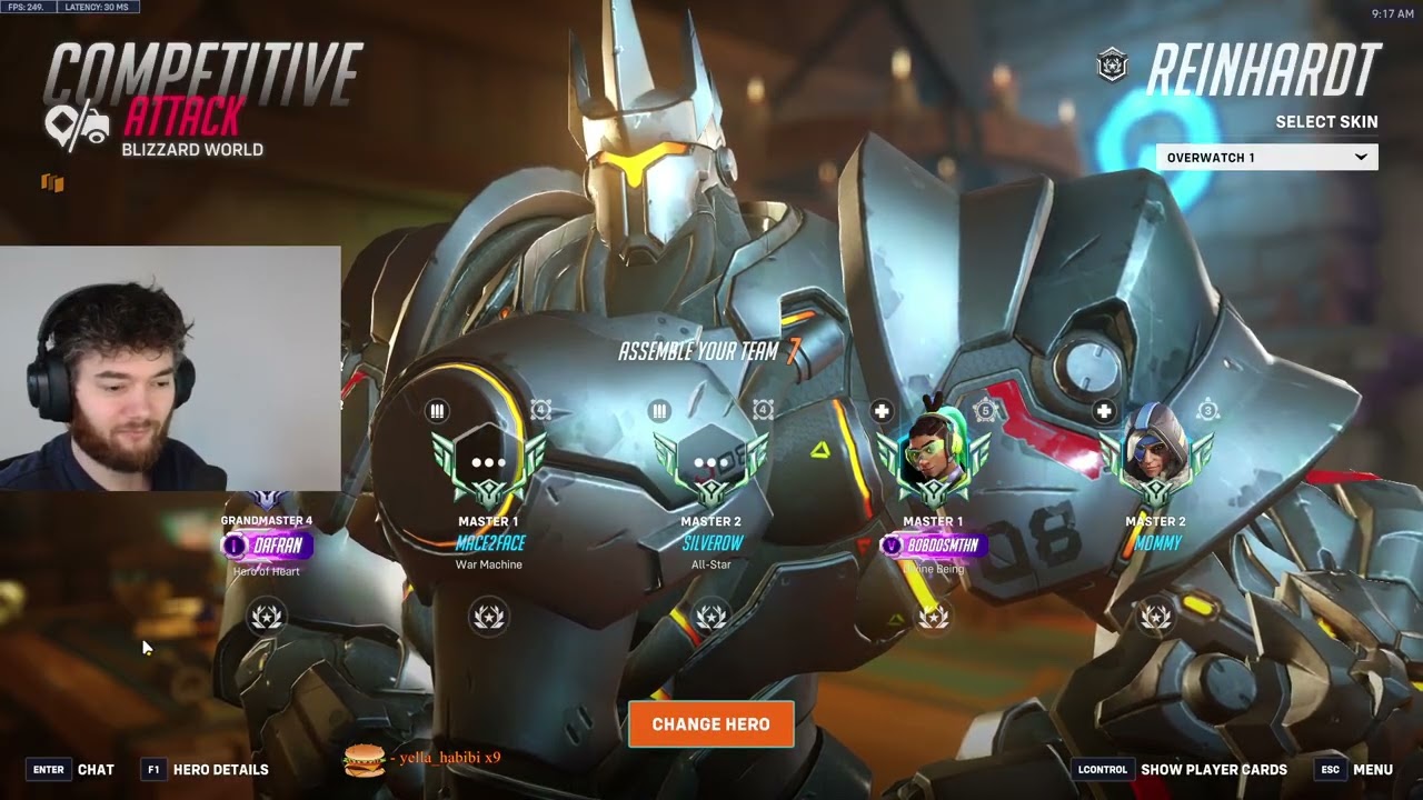 DAFRAN PRO ORISA + REINHARDT OVERWATCH 2 GAMEPLAY SEASON 19 TOP 500