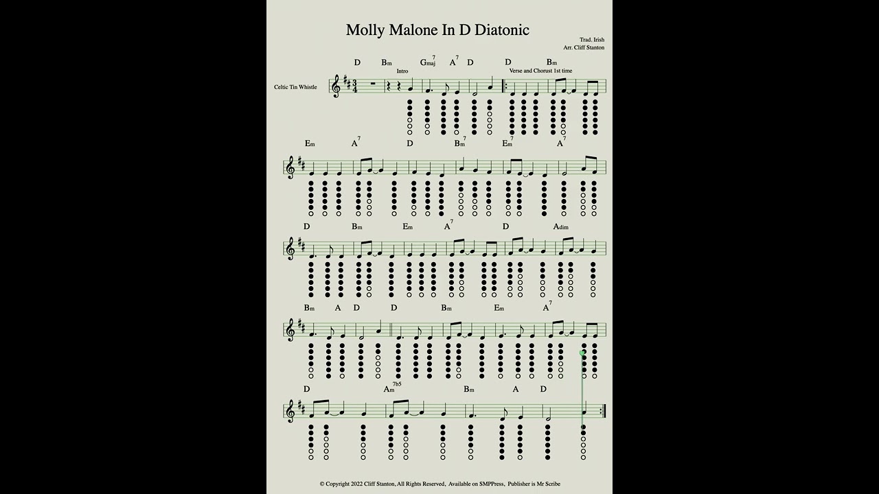 Molly Malone D Whistle