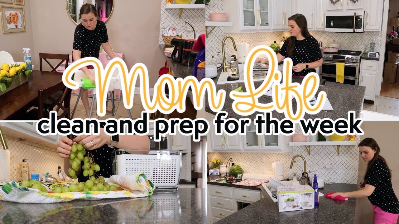 Mom Life Clean With Me | Kitchen Cleaning Motivation |