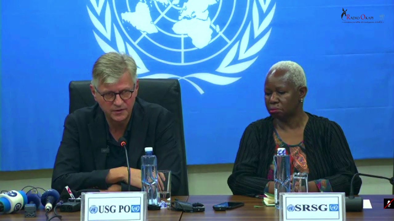 En direct de Goma conférence de presse de Jean-Pierre Lacroix Secrétaire général adjoint de l'ONU