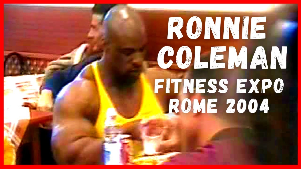 Rare 2004  Ronnie Coleman and Alex Ardenti at Fitness Expo Rome