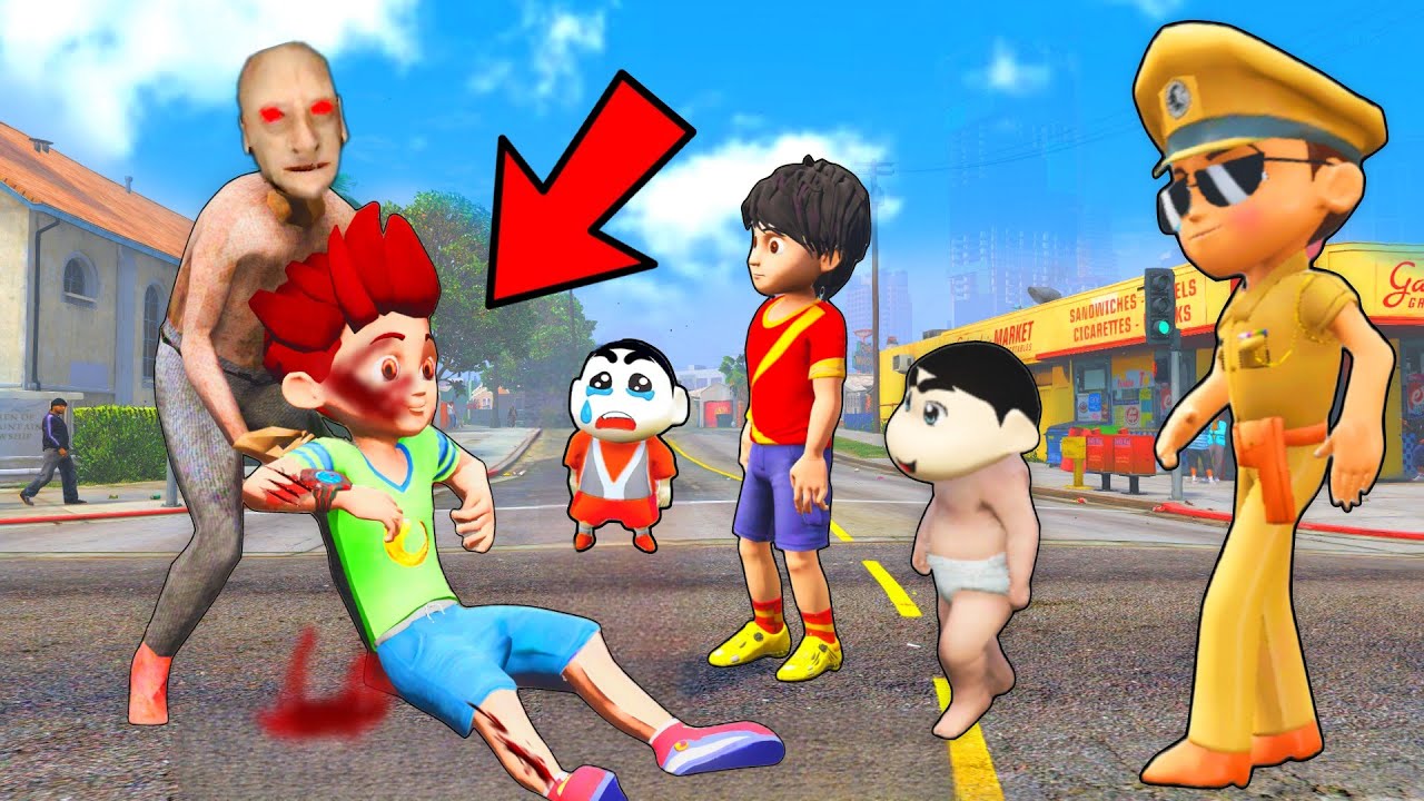 Granny And Grandpa Kidnapped Kicko Little Singham || Gta 5 gameplay
