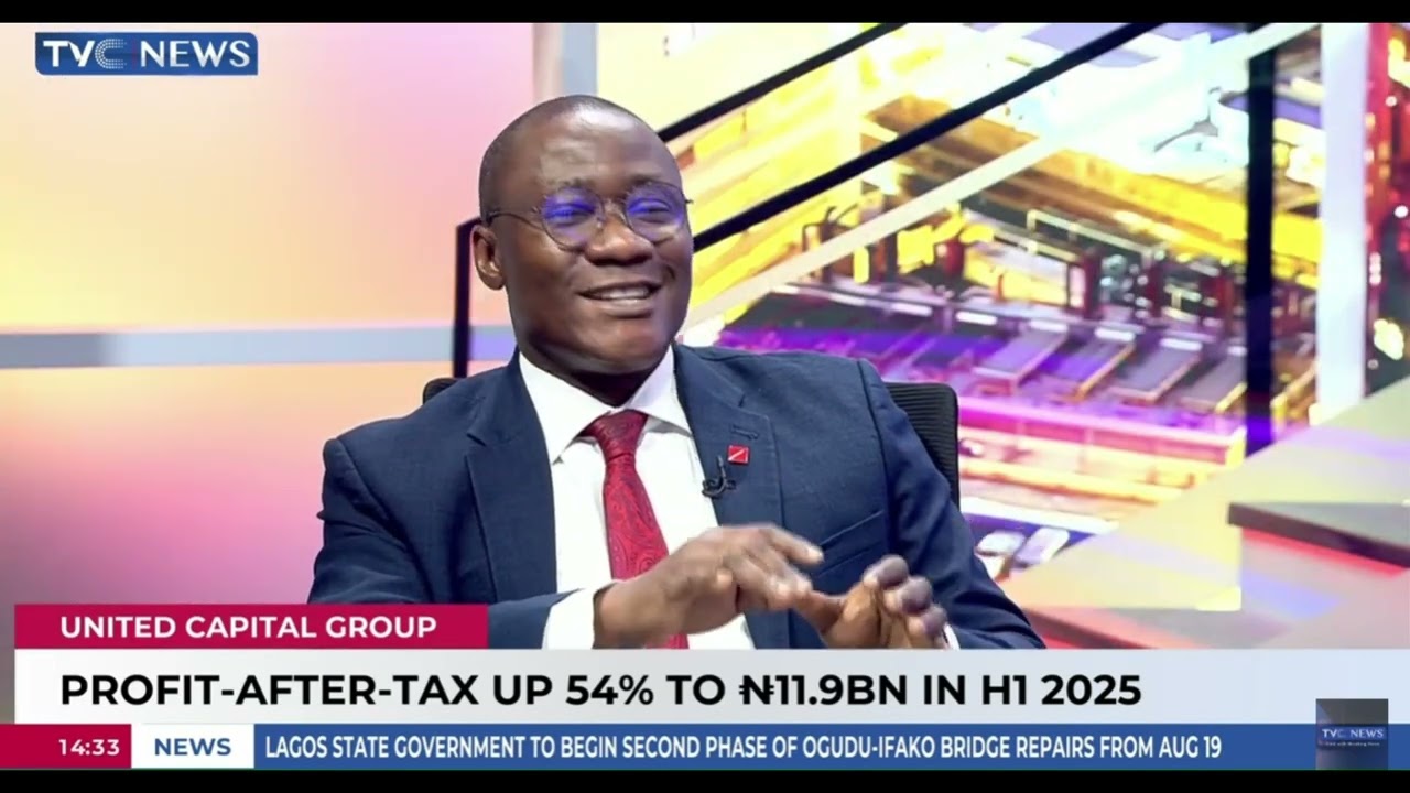 UNITED CAPITAL IMPRESSIVE H1-2025 PERFORMANCE ON TVC NEWS