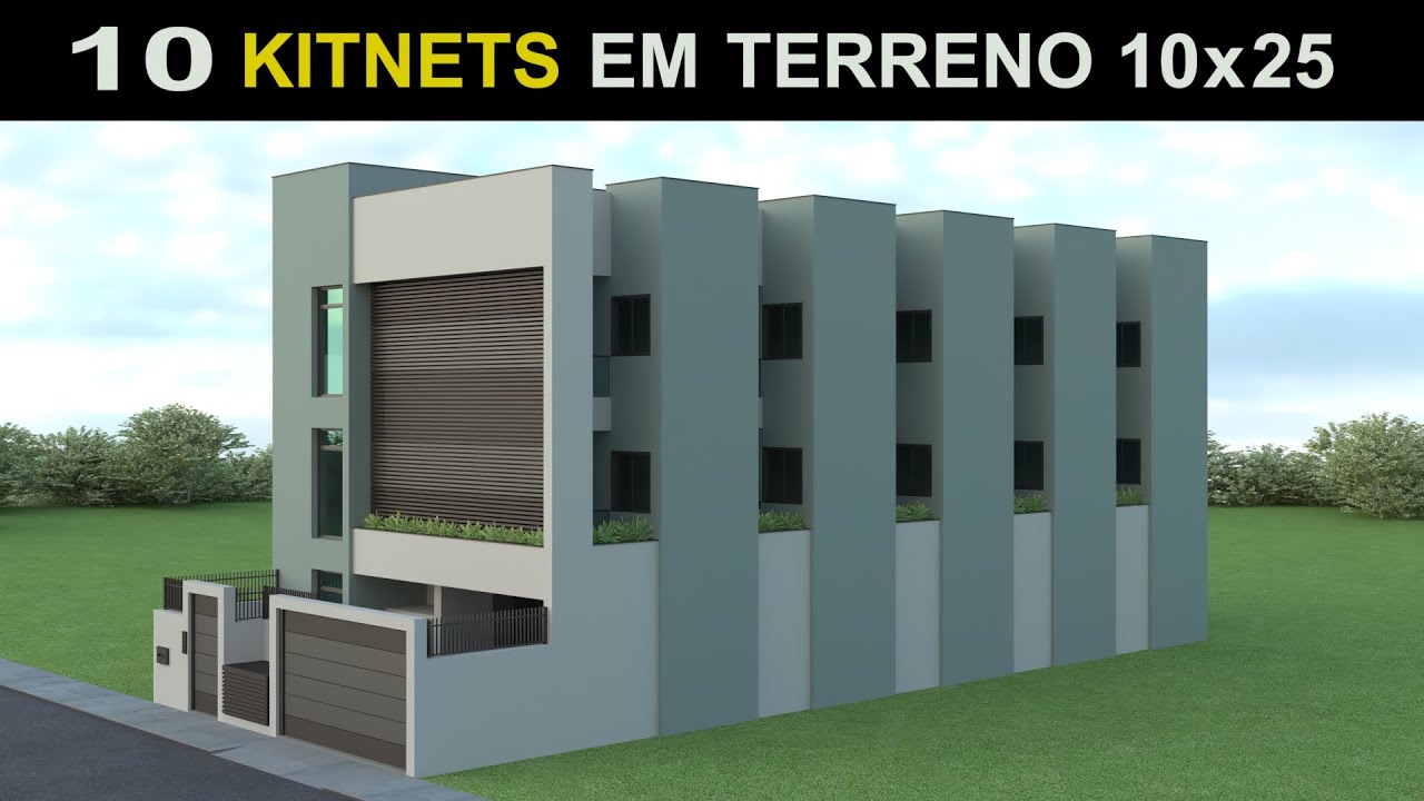 💰 COMO LUCRAR R$10 MIL/MÊS com KITNETS em TERRENO 10x25!