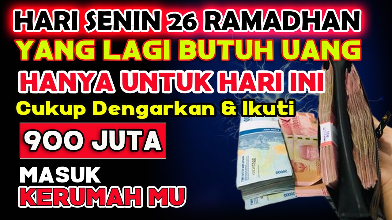 🔴ALHAMDULILLAH🤲 BARU PUTAR SEBENTAR UANG BENAR2 DATANG SENDIRI KE RUMAH, DOA KEKAYAAN NABI SULAIMAN