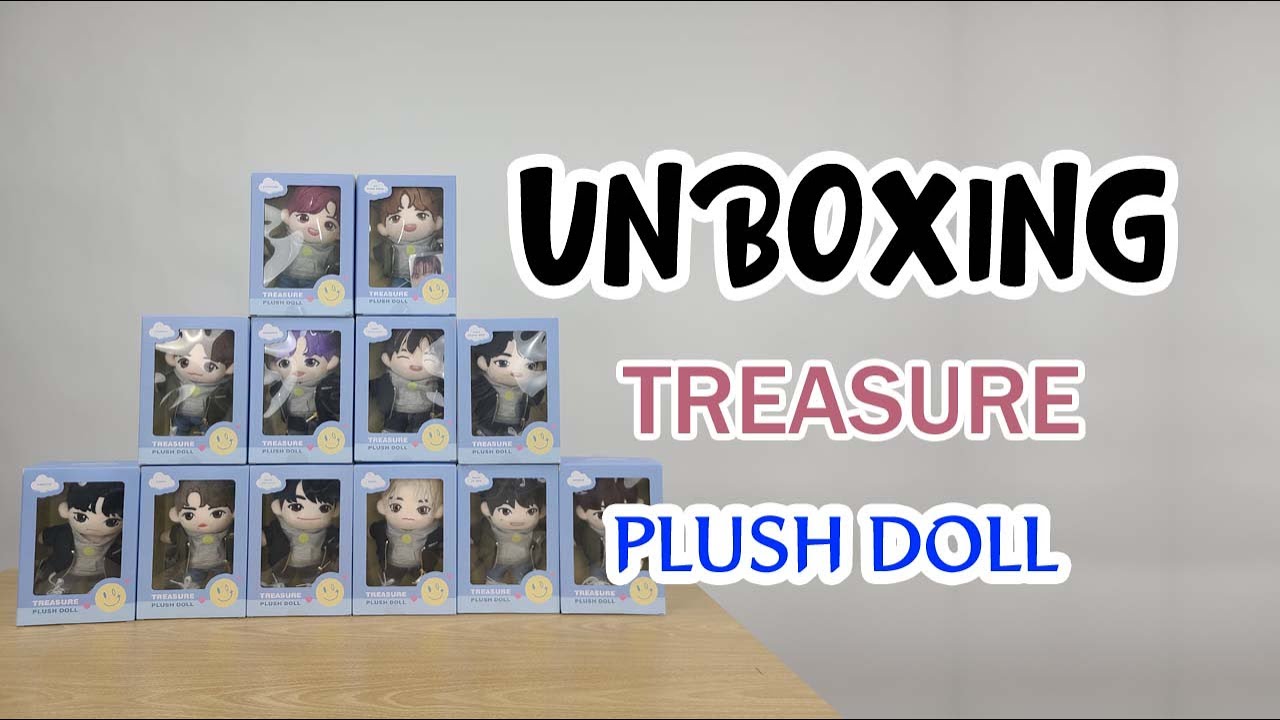 트레저 Treasure Plush Doll 풀 멤버 개봉 후기