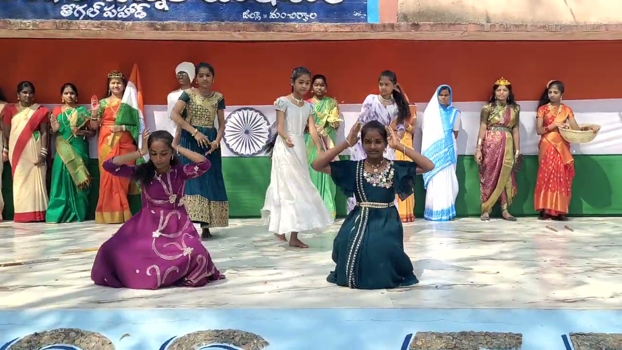 26 January 2025 Republic day celebration in PM SHRI ZPHS Theegalpahad, Mancherial
