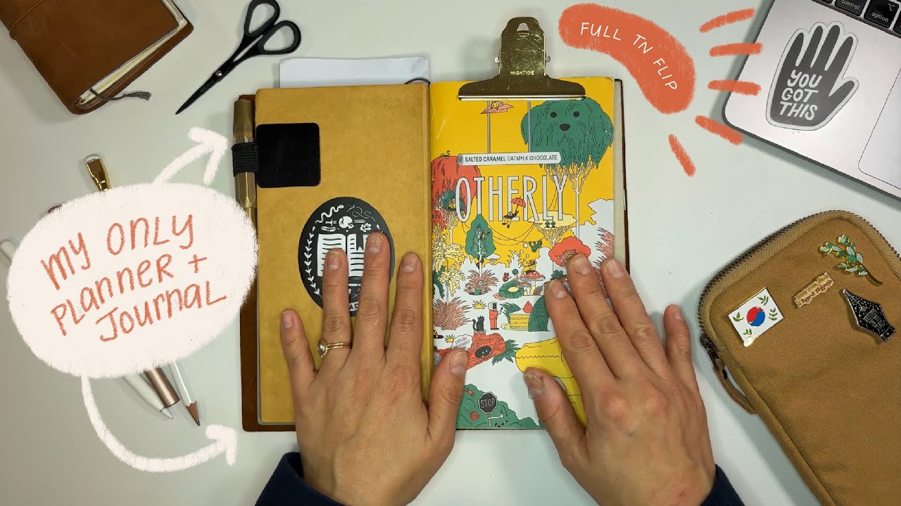 Это мой ЕДИНСТВЕННЫЙ планировщик + журнал | EDC Traveler's Notebook, полный обзор