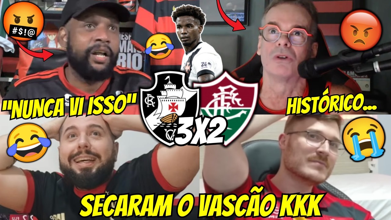 🤬REAÇÕES DOS FLAMENGUISTAS E RIVAIS SECANDO O VASCÃO | REACT VASCO 3X2 FLAMENGO VAMOS RIR KKKK