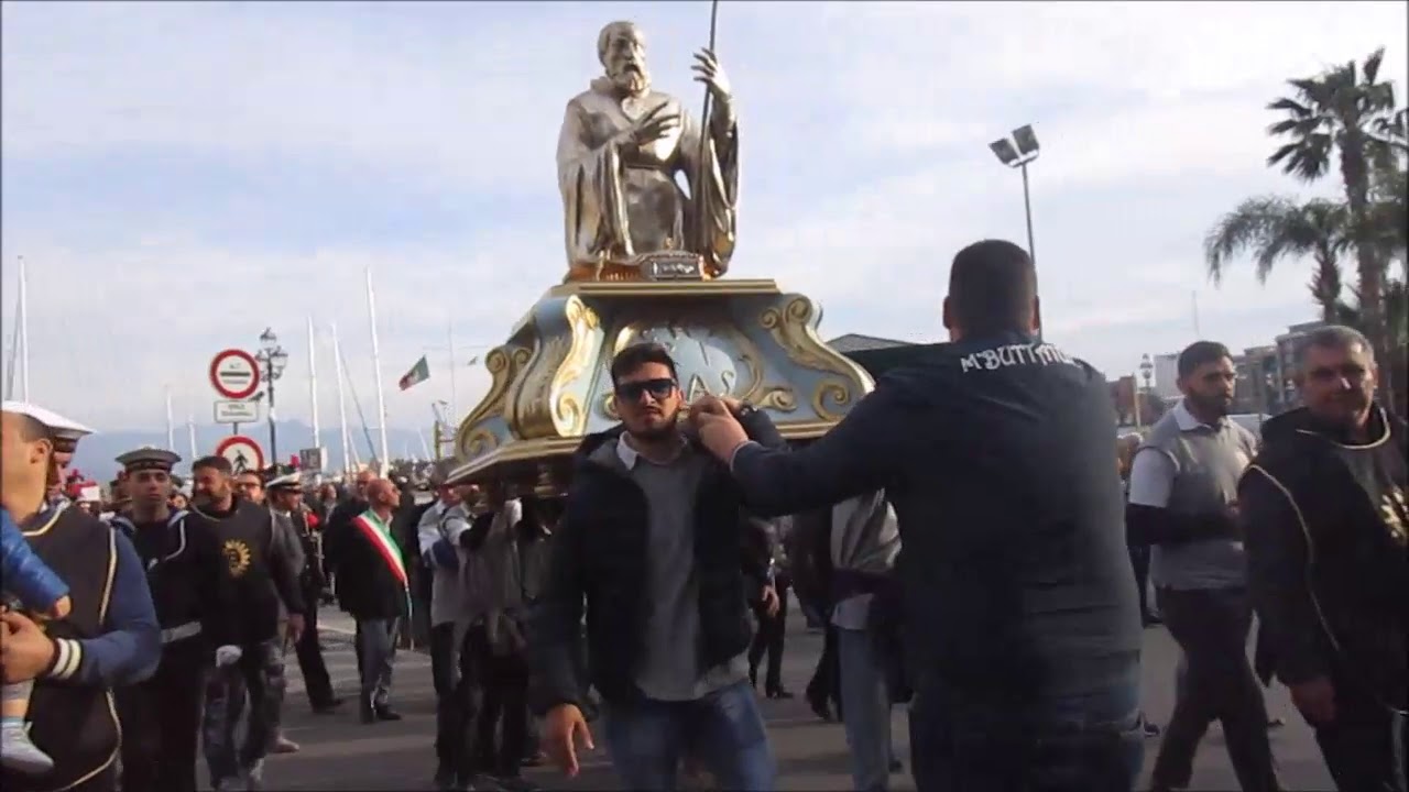 PROCESSIONE ACCOGLIENZA DL MEZZO BUSTO DI SAN FRANCESCO DA PAOLA 01-04-2019