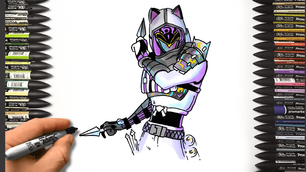 How To Draw Shadow Blade Hope from Fortnite | Step by Step Drawing Tutorial #drawing #howtodraw