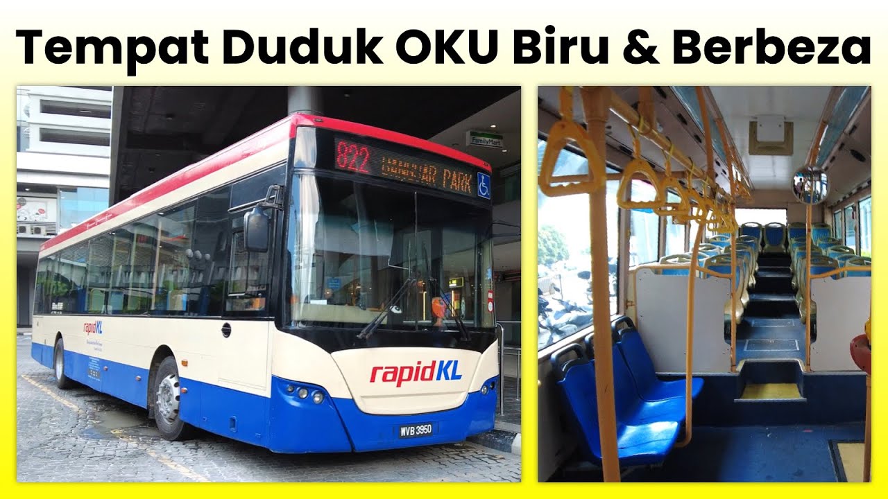 Different Blue OKU Seats rapidKL King Long XMQ6121G (WVB3950) Exterior & Interior