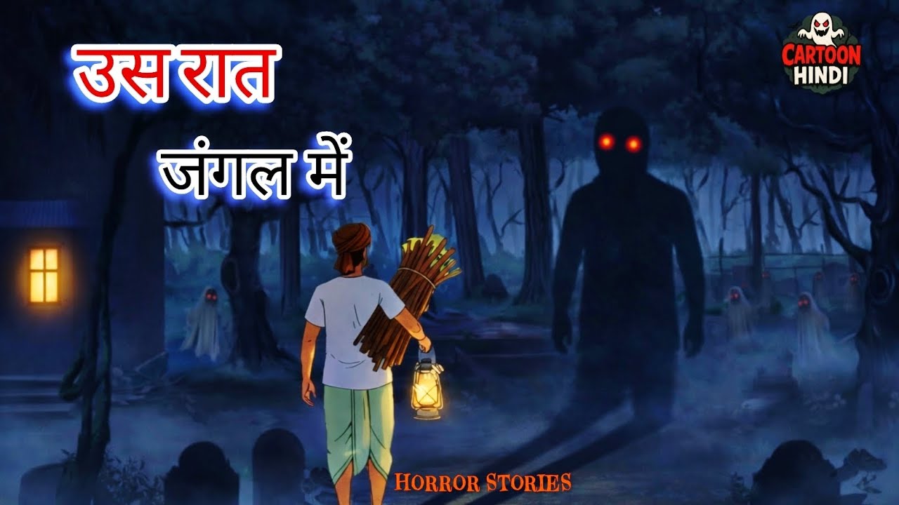 उस रात जंगल मे । Haunted village। Horror kahaniyan | scary kahani | Horror story | CartoonHindi 