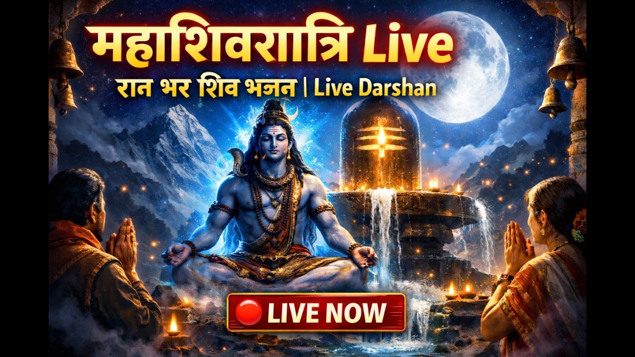 Mahashivratri LIVE 2026 | रात भर शिव भजन | Live Darshan | Om Namah Shivaya Nonstop