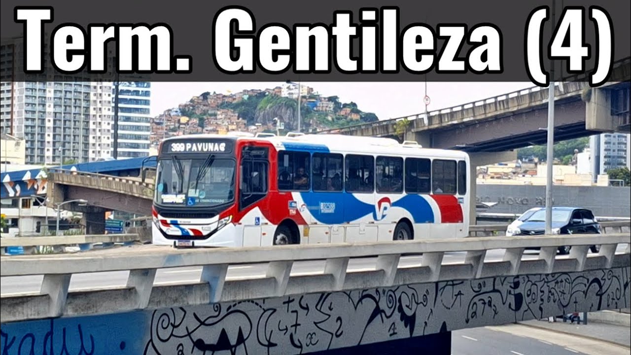 Term. Gentileza (4) - #ônibus urbanos em movimentação no terminal - Rio de Janeiro #bus