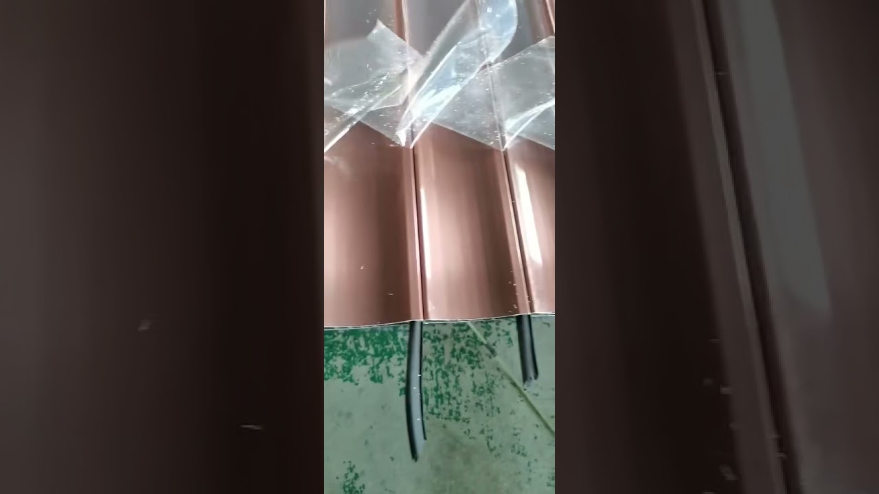 polish bronze color surface roller shutter door