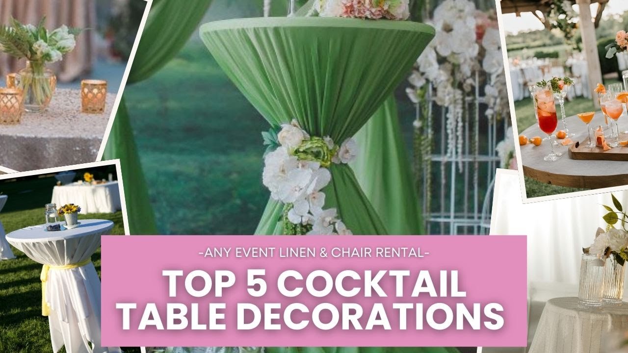 Top 5 Cocktail Table Decorations #wedding #weddingday