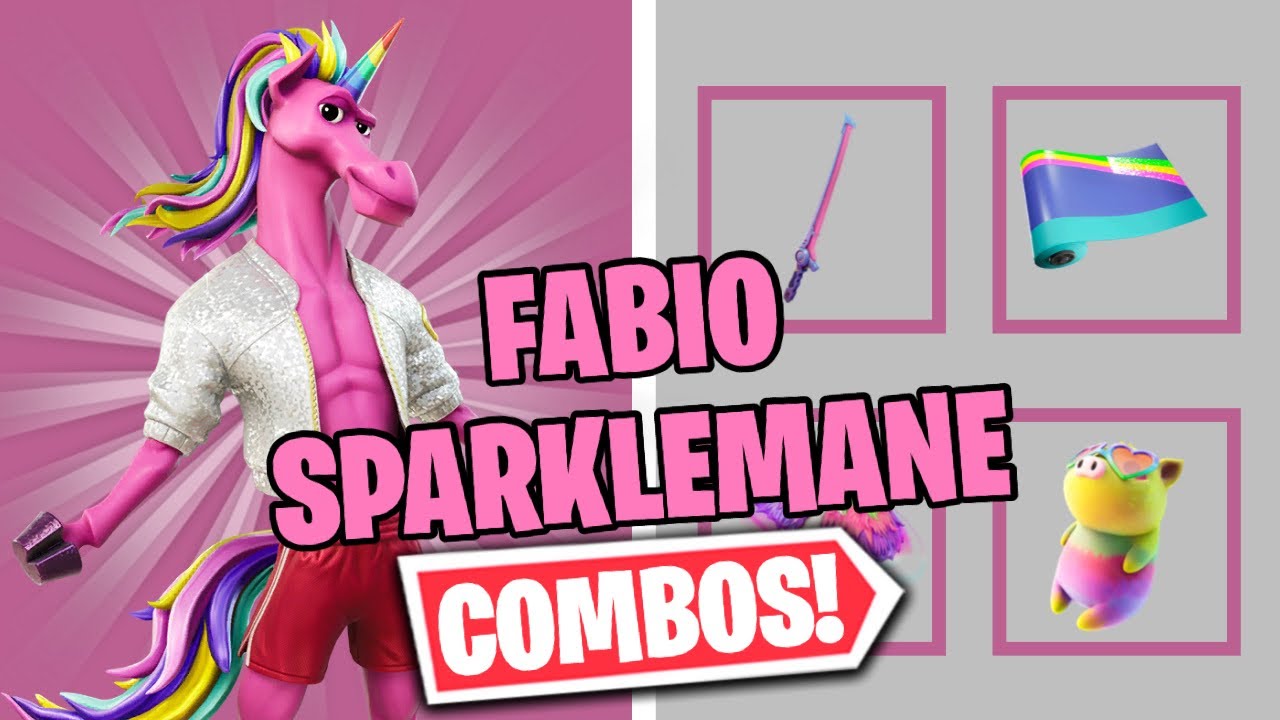 FABIO SPARKLEMANE COMBOS | FORTNITE SKIN REVIEW