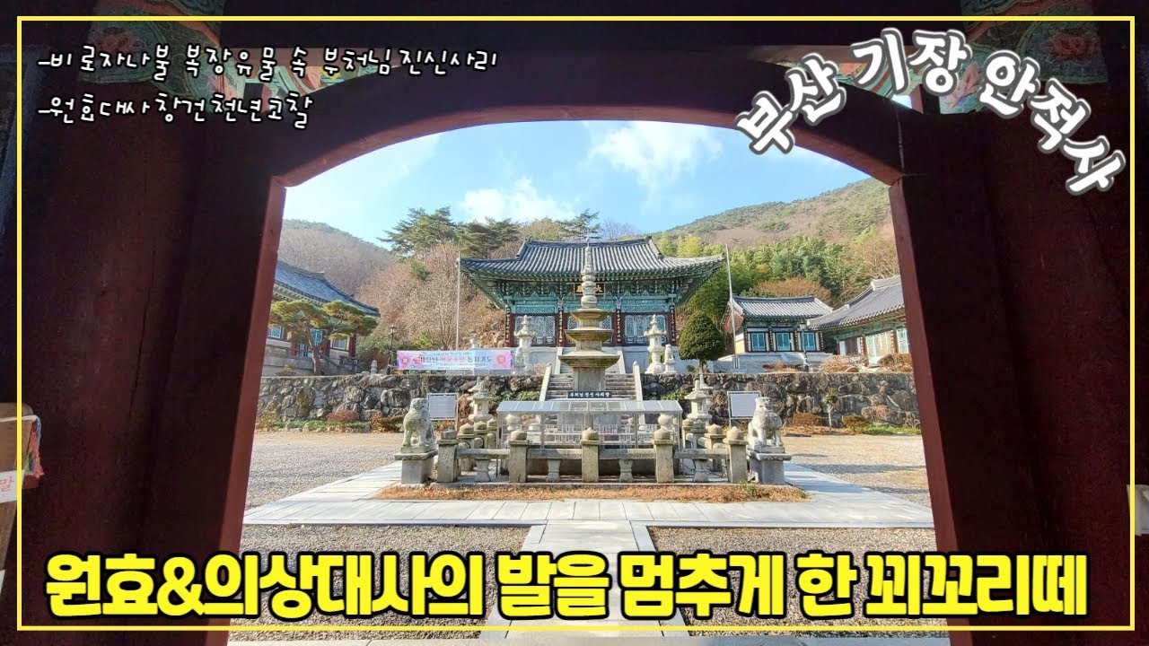 [부산 기장-안적사]꾀꼬리떼가 날아와 원효&의상대사의 발을 멈추게한 상서로운 터/부산기장 4대사찰