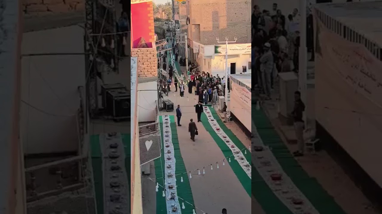 إفطار على امتداد البصر.. آلاف الصائمين في أكبر مائدة رمضانية بالأقصر