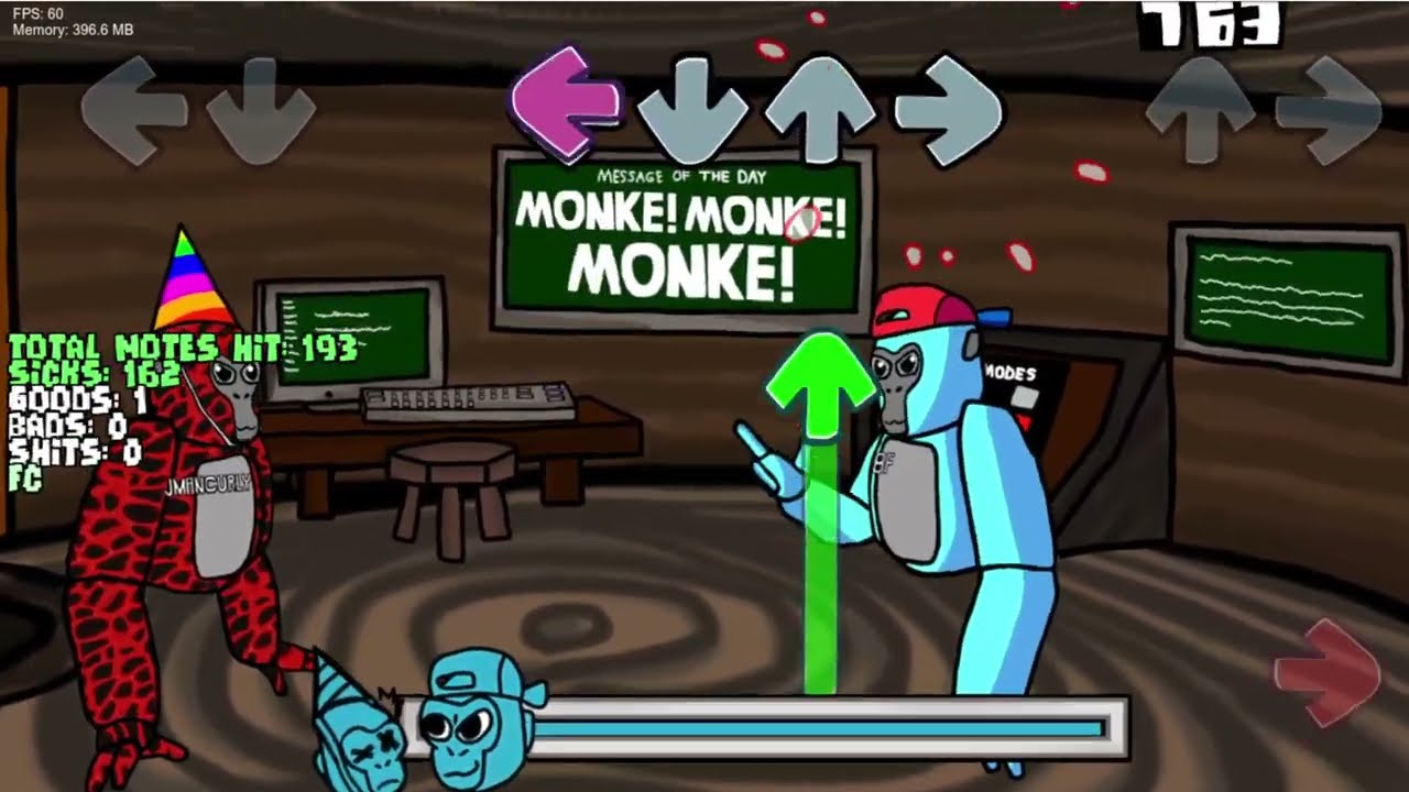 FNF Gorilla Night Battle Demo: Monke-Monke-Monke