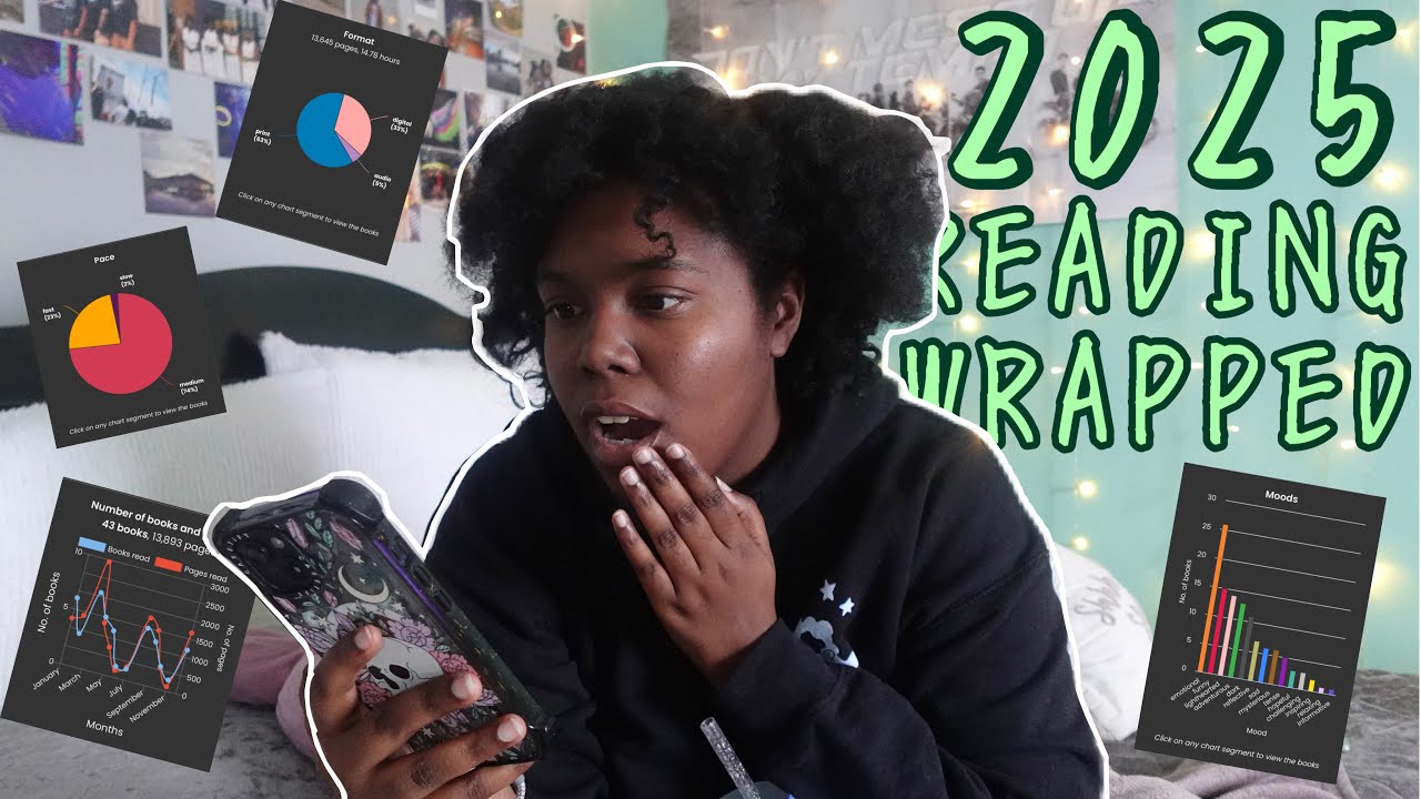 let's go through my 2025 storygraph wrapped together *stats, goals, and, dnf's*