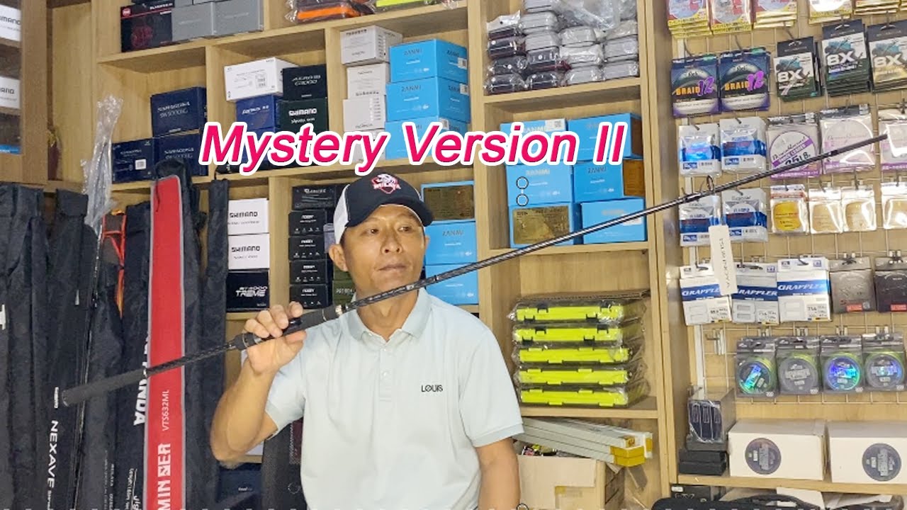 Cần Tsurinoya Mystery Version II chất liệu carbon 4 lớp, cán ngắn