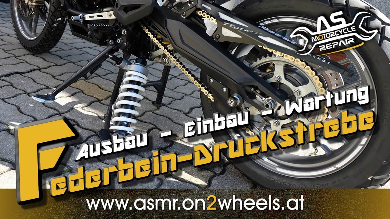 ➤ FEDERBEIN UND DRUCKSTREBE  TRIUMPH TIGER 800 XC  AUSBAU - EINBAU - WARTUNG